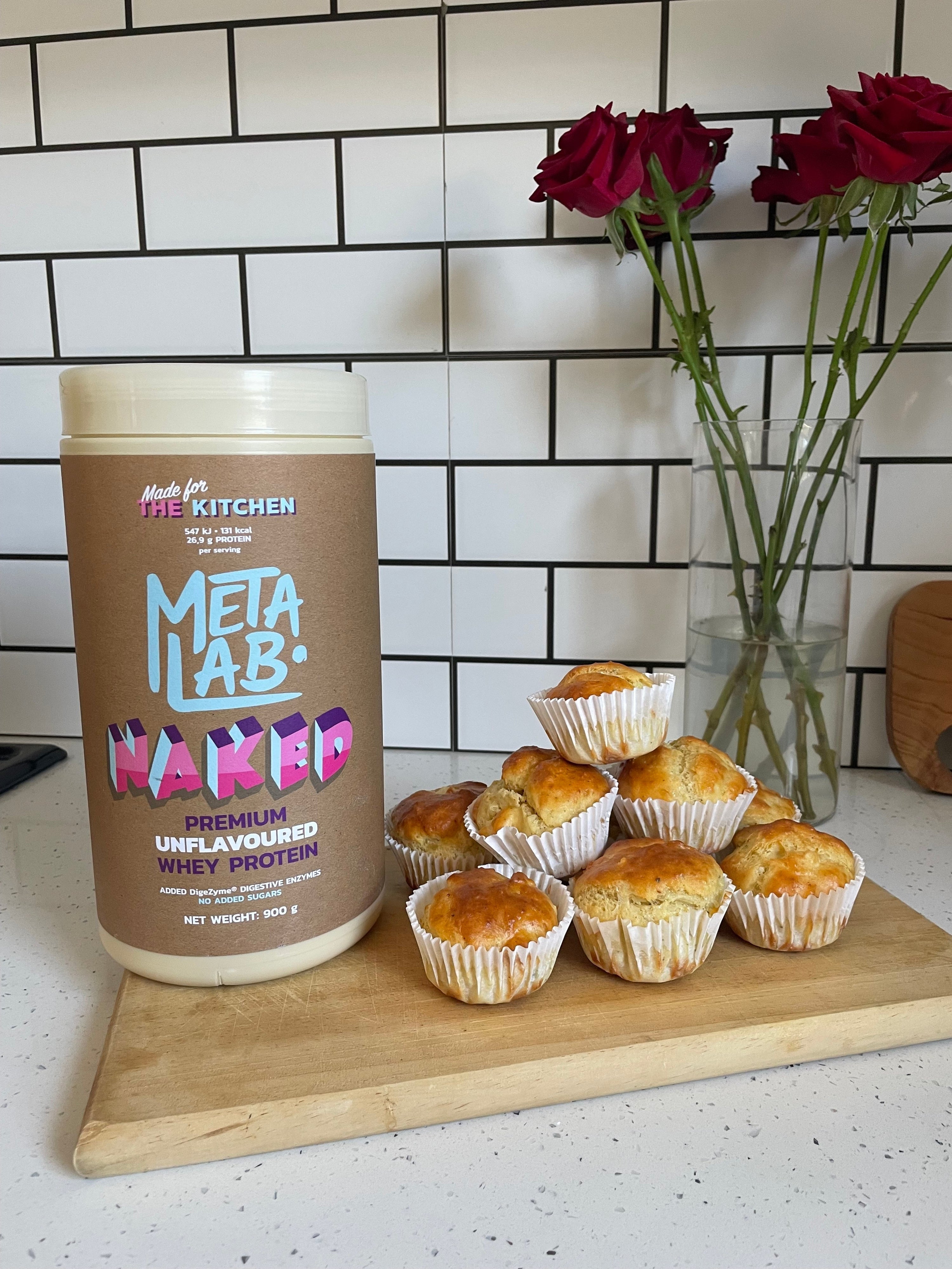 Savoury Cheese & Herb Protein Muffins